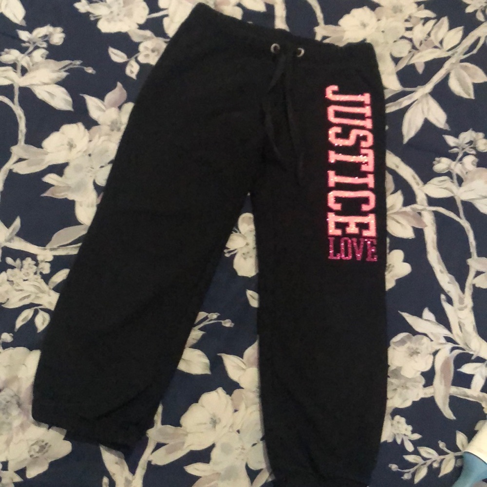 Girls size 6 Justice sweatpants